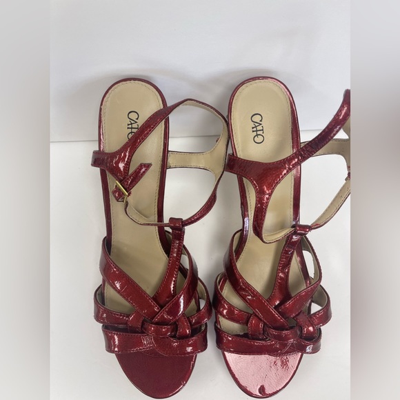 Cato’s 11 wide shiny red heels - Picture 3 of 5